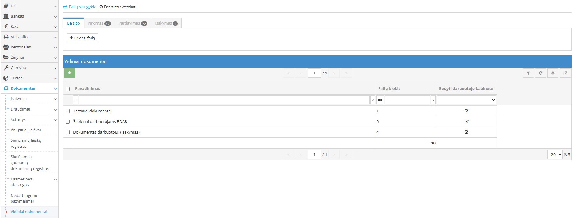 Storing GDPR documents in storage